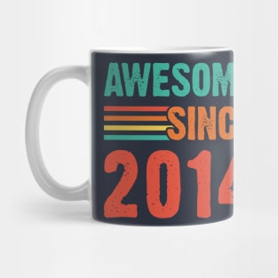 Vintage Awesome Since 2014 Mug